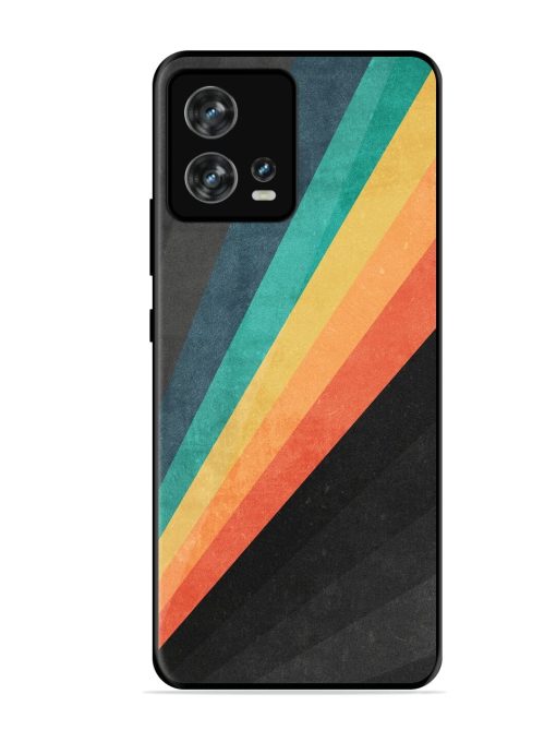 Retro Spectrum Glossy Soft Edge Case for Motorola Moto Edge 30 Fusion Chachhi