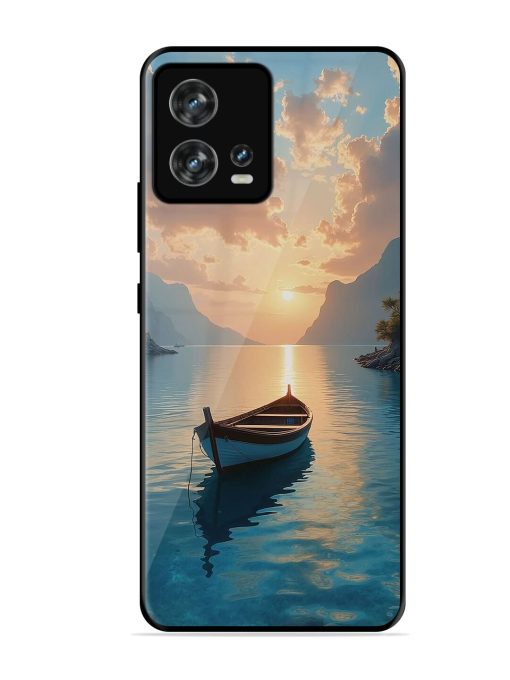 Serene Sunset Glossy Soft Edge Case for Motorola Moto Edge 30 Fusion