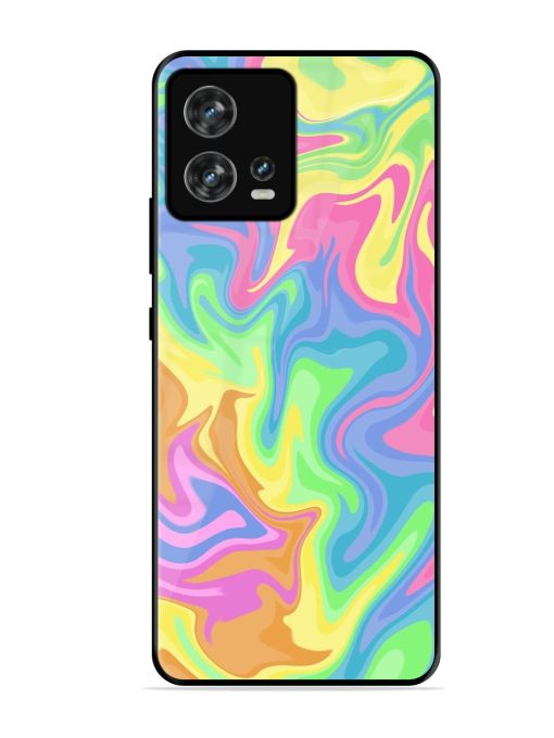 Whimsical Swirl Glossy Soft Edge Case for Motorola Moto Edge 30 Fusion