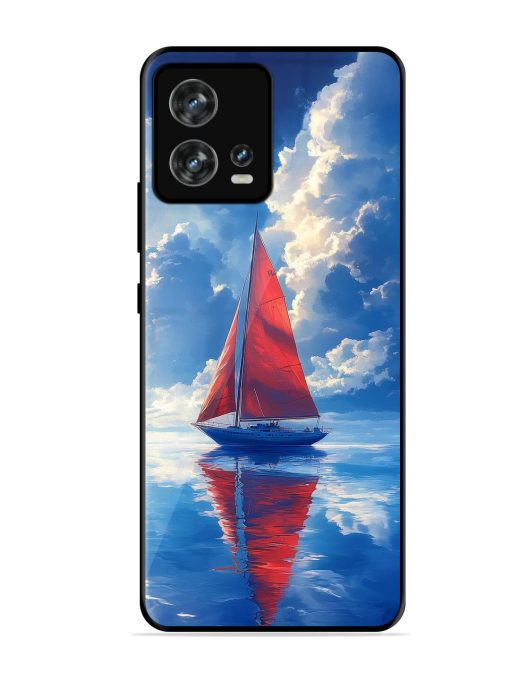 Crimson Sails Glossy Soft Edge Case for Motorola Moto Edge 30 Fusion Chachhi