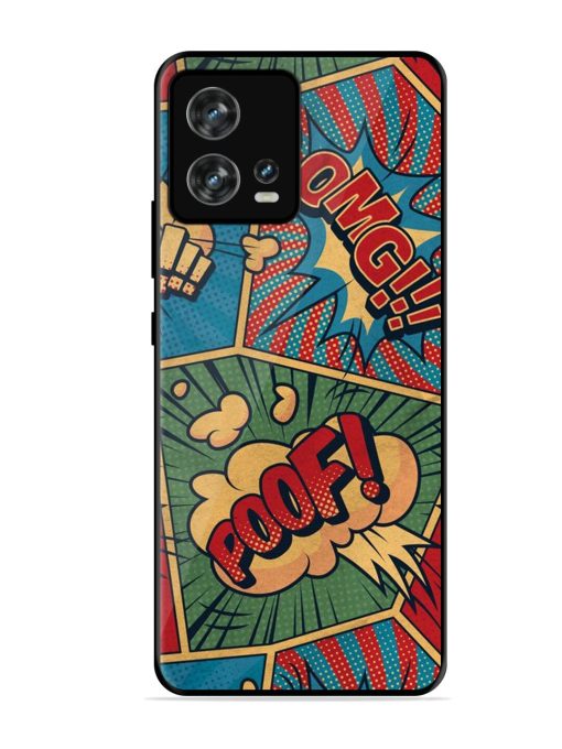 Comic Book Chaos Glossy Soft Edge Case for Motorola Moto Edge 30 Fusion