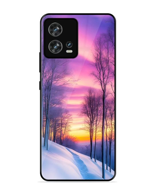 Winter'S Purple Haze Glossy Soft Edge Case for Motorola Moto Edge 30 Fusion Chachhi