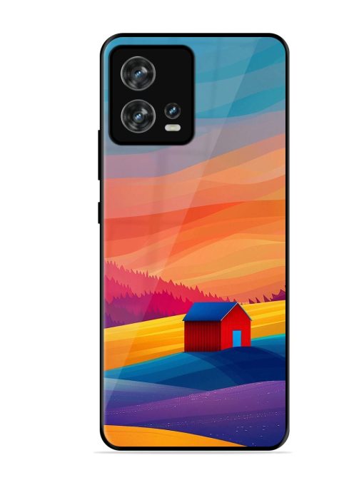 Sunset Solitude Glossy Soft Edge Case for Motorola Moto Edge 30 Fusion Chachhi