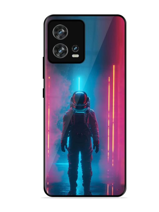 Neon Astronaut Glossy Soft Edge Case for Motorola Moto Edge 30 Fusion Chachhi