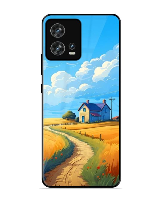 Countryside Cottage Glossy Soft Edge Case for Motorola Moto Edge 30 Fusion