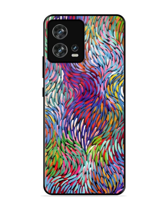 Vibrant Waves Glossy Soft Edge Case for Motorola Moto Edge 30 Fusion Chachhi