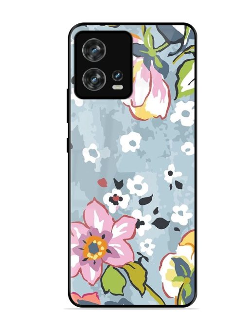 Floral Fantasy Glossy Soft Edge Case for Motorola Moto Edge 30 Fusion Chachhi