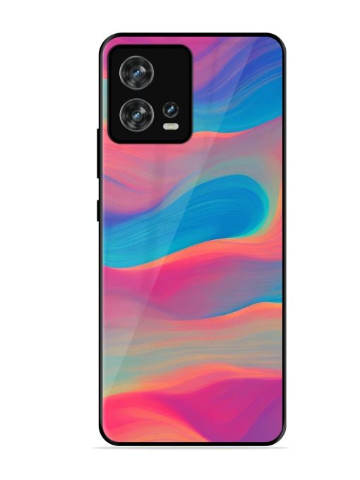 Wavy Wonder Glossy Soft Edge Case for Motorola Moto Edge 30 Fusion Chachhi