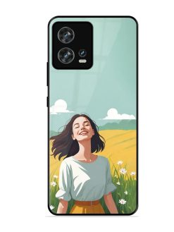 Girl Graffiti Glossy Soft Edge Case for Motorola Moto Edge 30 Fusion