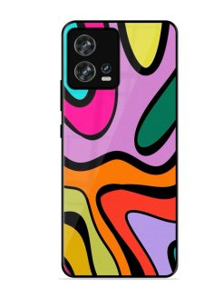Groovy Swirls Glossy Soft Edge Case for Motorola Moto Edge 30 Fusion