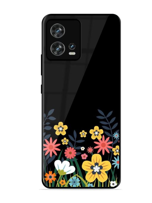 Floral Night Sky Glossy Soft Edge Case for Motorola Moto Edge 30 Fusion