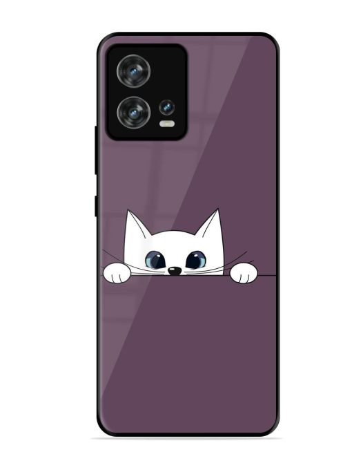 Peek-A-Boo Kitty Glossy Soft Edge Case for Motorola Moto Edge 30 Fusion Chachhi