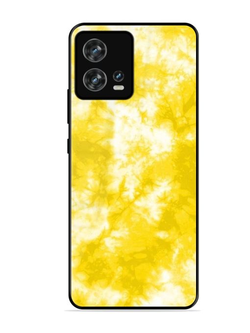 Golden Tie-Dye Twirl Glossy Soft Edge Case for Motorola Moto Edge 30 Fusion Chachhi