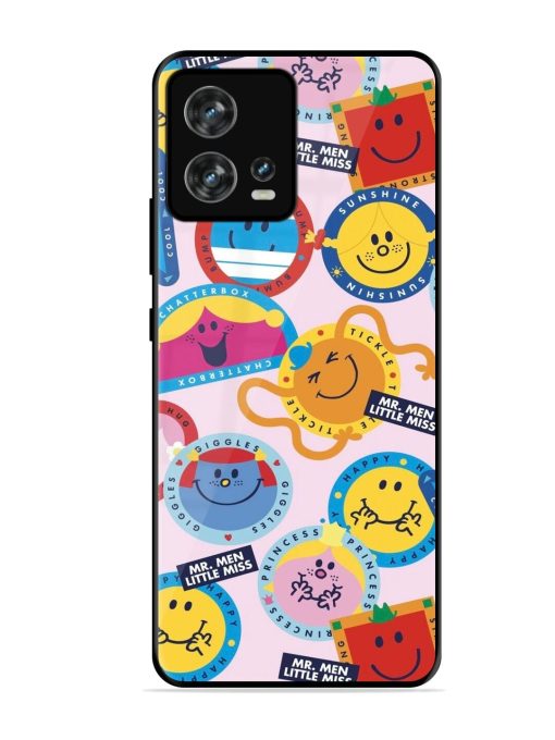 Whimsical Mr. Men & Little Miss Glossy Soft Edge Case for Motorola Moto Edge 30 Fusion Chachhi