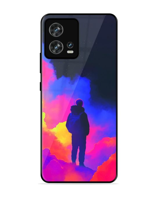 Cosmic Wanderer Glossy Soft Edge Case for Motorola Moto Edge 30 Fusion Chachhi