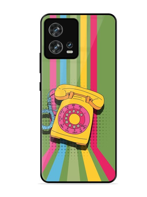 Retro Dialer Glossy Soft Edge Case for Motorola Moto Edge 30 Fusion Chachhi