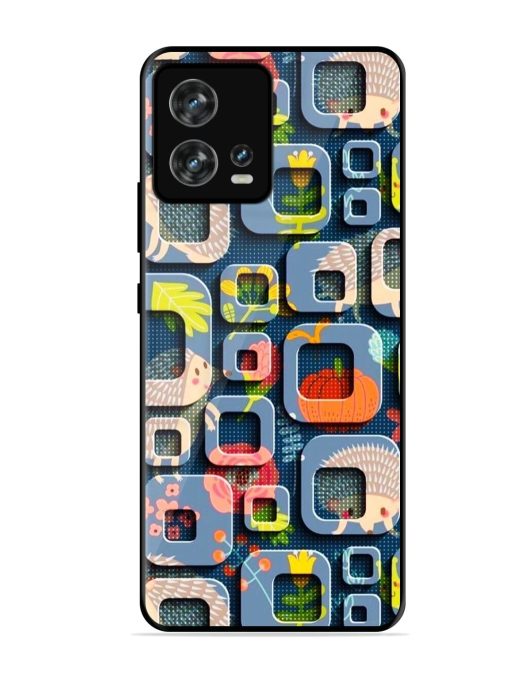 Hedgehog Hideout Glossy Soft Edge Case for Motorola Moto Edge 30 Fusion