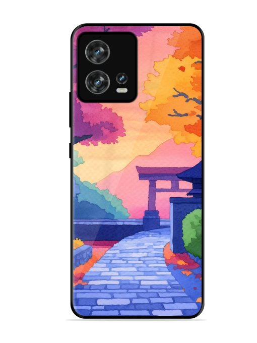 Autumnal Serenity Glossy Soft Edge Case for Motorola Moto Edge 30 Fusion Chachhi