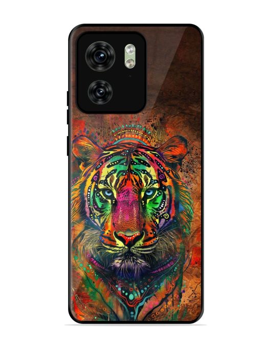 Cosmic Tiger Glossy Soft Edge Case for Motorola Moto Edge 40 Chachhi