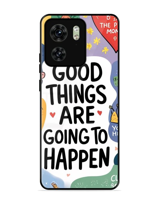 Uplifting Scribbles Glossy Soft Edge Case for Motorola Moto Edge 40 Chachhi