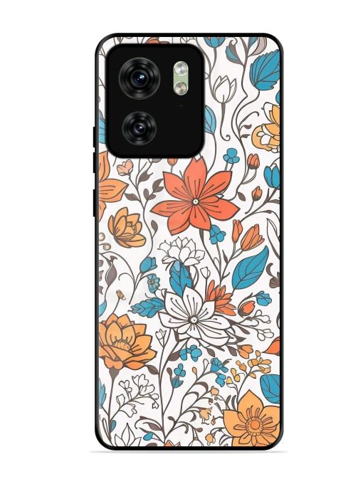 Floral Symphony Glossy Soft Edge Case for Motorola Moto Edge 40 Chachhi