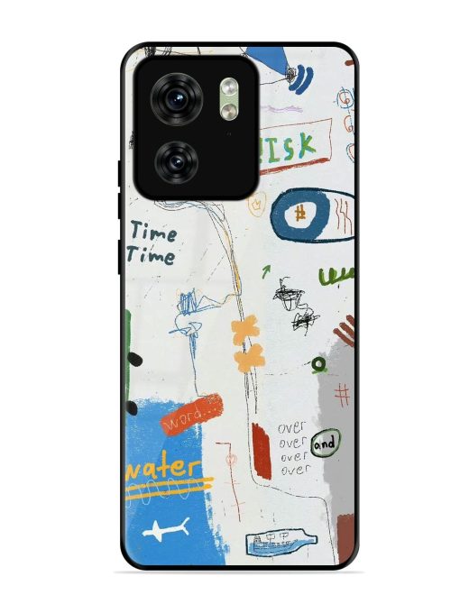 Mind Map Madness Glossy Soft Edge Case for Motorola Moto Edge 40