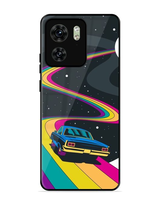 Rainbow Road Glossy Soft Edge Case for Motorola Moto Edge 40 Chachhi