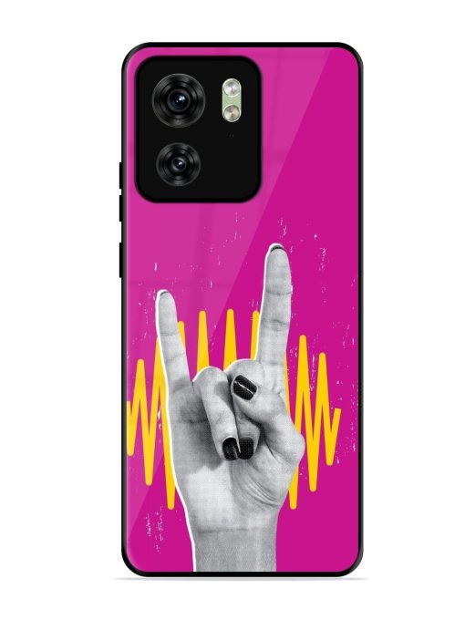 Rock Hand Glossy Soft Edge Case for Motorola Moto Edge 40