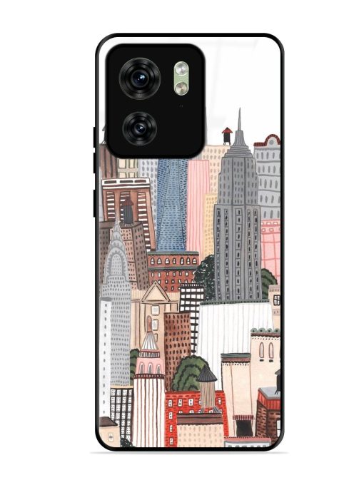 Cityscape Dreams Glossy Soft Edge Case for Motorola Moto Edge 40 Chachhi