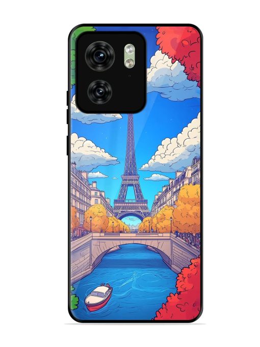 Parisian Panorama Glossy Soft Edge Case for Motorola Moto Edge 40 Chachhi