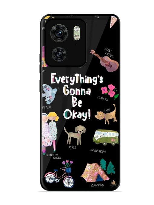 Everything'S Gonna Be Okay Glossy Soft Edge Case for Motorola Moto Edge 40 Chachhi