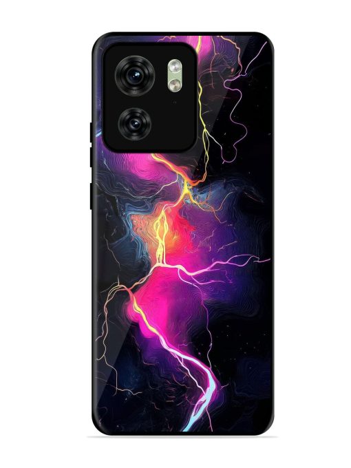 Electric Dreams Glossy Soft Edge Case for Motorola Moto Edge 40