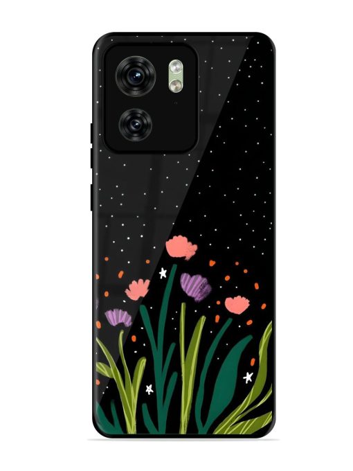 Midnight Bloom Glossy Soft Edge Case for Motorola Moto Edge 40 Chachhi