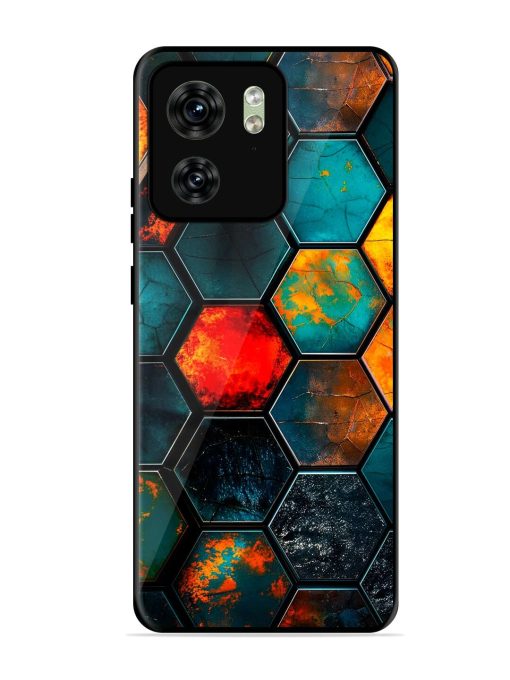 Hexagon Hive Glossy Soft Edge Case for Motorola Moto Edge 40 Chachhi