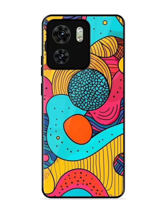 Psychedelic Patterns Glossy Soft Edge Case for Motorola Moto Edge 40