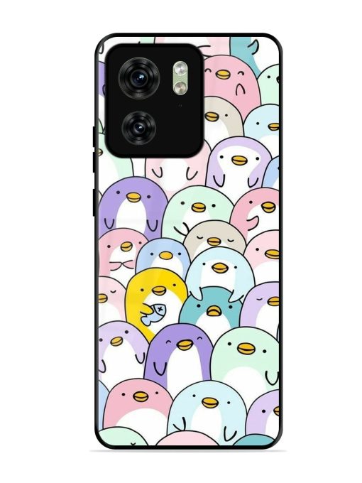 Penguin Party Glossy Soft Edge Case for Motorola Moto Edge 40