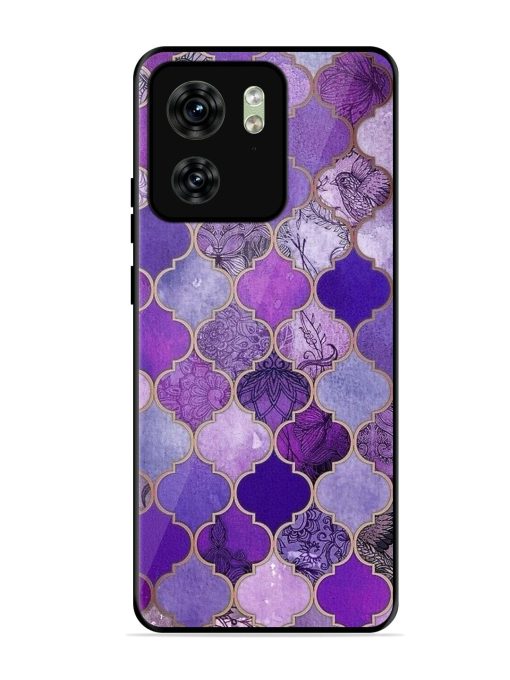 Purple Mosaic Magic Glossy Soft Edge Case for Motorola Moto Edge 40