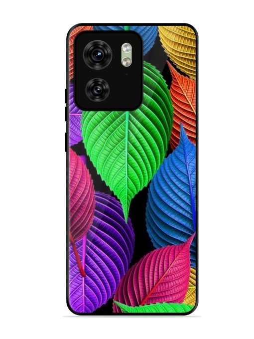 Rainbow Leaf Symphony Glossy Soft Edge Case for Motorola Moto Edge 40 Chachhi