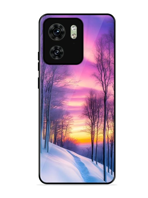 Winter'S Purple Haze Glossy Soft Edge Case for Motorola Moto Edge 40 Chachhi