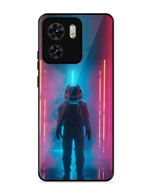 Neon Astronaut Glossy Soft Edge Case for Motorola Moto Edge 40 Chachhi