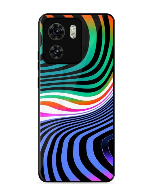 Psychedelic Waves Glossy Soft Edge Case for Motorola Moto Edge 40 Chachhi