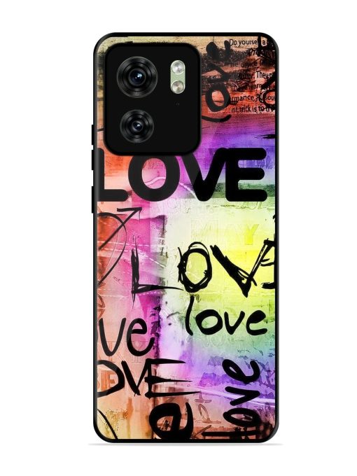 Love Graffiti Glossy Soft Edge Case for Motorola Moto Edge 40