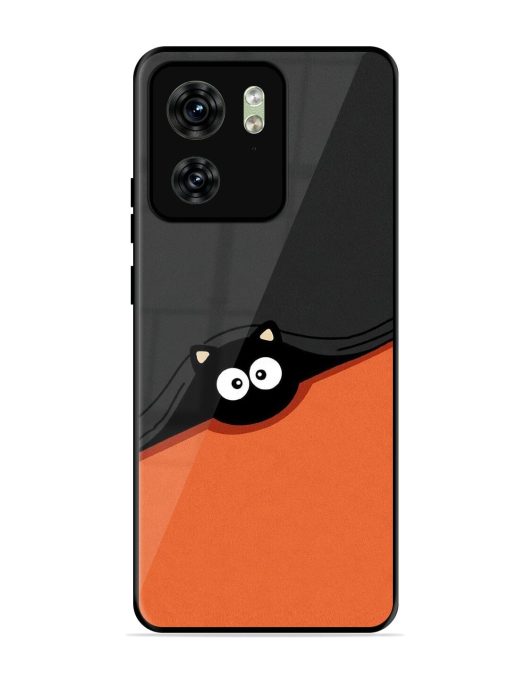Peek-A-Boo Kitty Glossy Soft Edge Case for Motorola Moto Edge 40