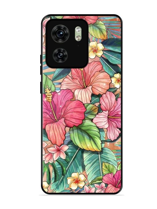 Tropical Tapestry Glossy Soft Edge Case for Motorola Moto Edge 40