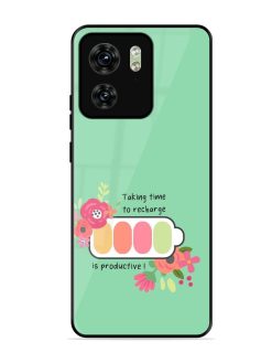 Recharge And Bloom Glossy Soft Edge Case for Motorola Moto Edge 40