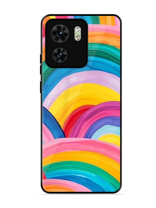 Rainbow Cascade Glossy Soft Edge Case for Motorola Moto Edge 40 Chachhi