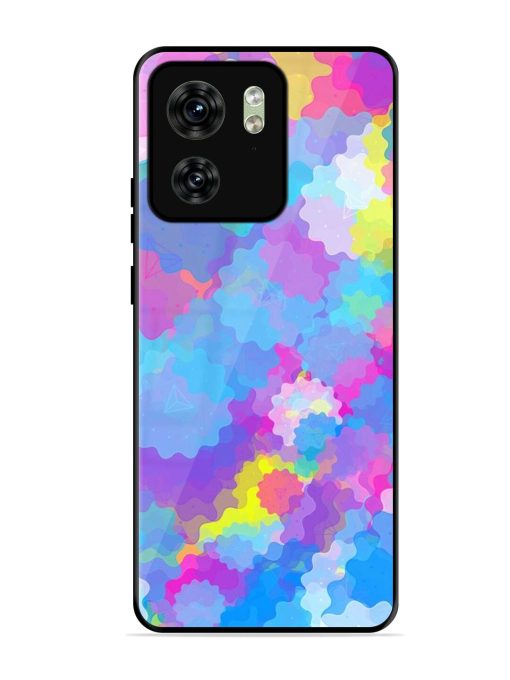 Psychedelic Cloud Burst Glossy Soft Edge Case for Motorola Moto Edge 40 Chachhi