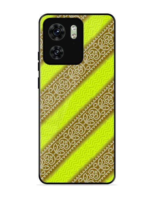 Golden Bandana Bliss Glossy Soft Edge Case for Motorola Moto Edge 40