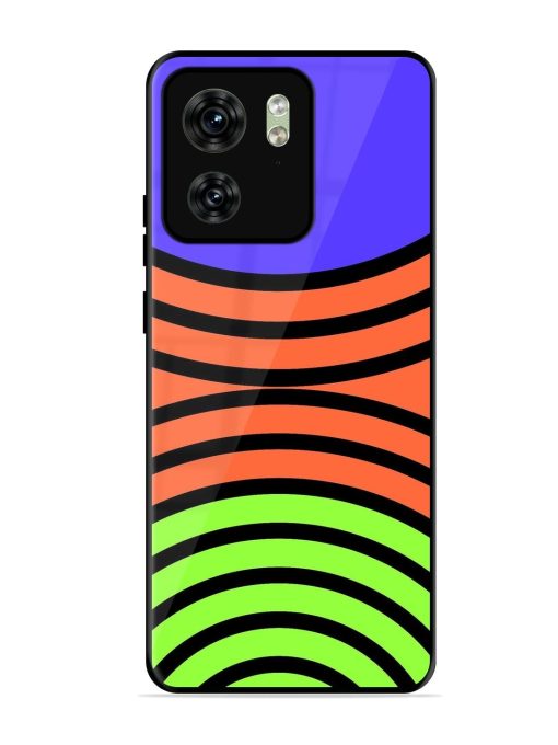 Psychedelic Stripe Symphony Glossy Soft Edge Case for Motorola Moto Edge 40 Chachhi