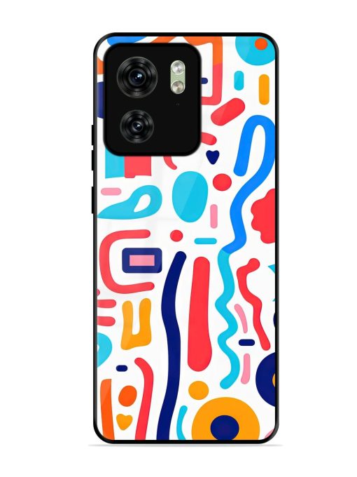 Whimsical Doodle Chaos Glossy Soft Edge Case for Motorola Moto Edge 40 Chachhi